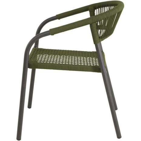 Stapelstoel Nagano groen Lesli Living terras stoel