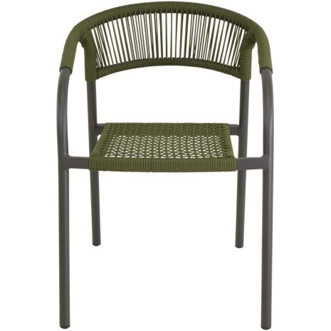 Stapelstoel Nagano groen Lesli Living tuinstoel buiten