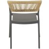 Stapelstoel Terrasa antraciet Lesli Living tuinstoel met kunststof touw