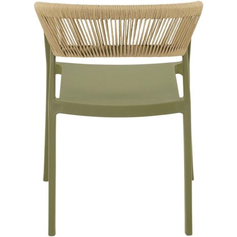 Stapelstoel Terrasa groen Lesli Living tuinstoel met Polyester rope _ kunststof rope