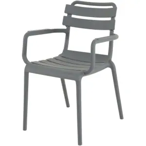 Stapelstoel Torvi grijs Lesli Living