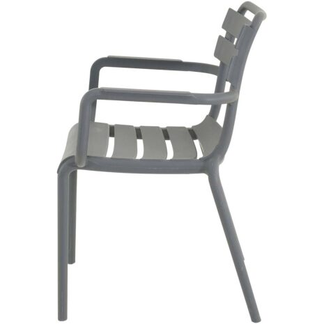 Stapelstoel Torvi grijs Lesli Living terras stoel tuin stoel