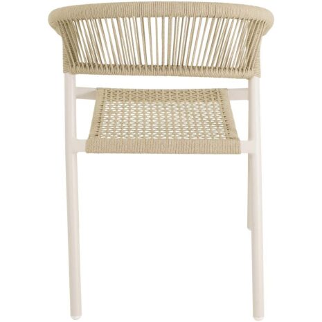 Stapelstoel voor de tuin Nagano beige Lesli Living