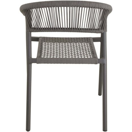 Stapelstoel voor de tuin Nagano grijs Lesli Living