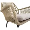 Tuinstoel Silas beige Lesli Living met olefin kussen