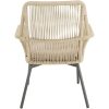 Tuinstoel Silas beige Lesli Living rope detail