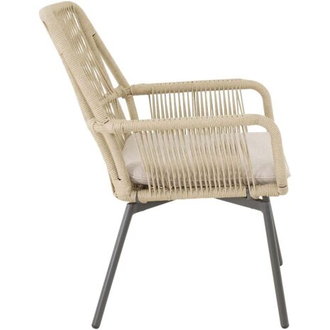 Tuinstoel Silas beige Lesli Living stoel buiten