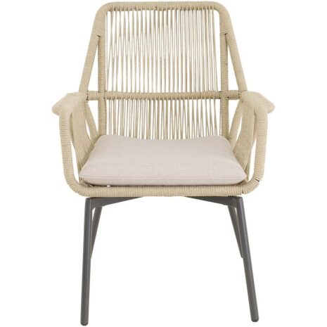 Tuinstoel Silas beige Lesli Living terras stoel