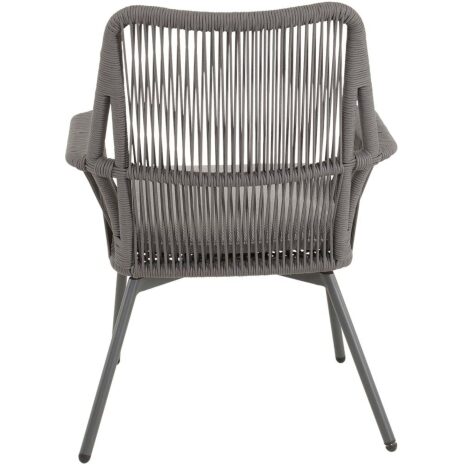 Tuinstoel Silas grijs Lesli Living rope detail