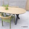 buiten tafel HPL oak palasanto x poot blad details