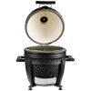 grill guru satin black kamado compact met open deksel grill guru satin black kamado compact met open deksel