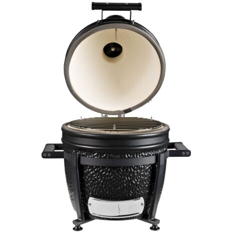 grill guru satin black kamado compact met open deksel