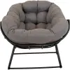 schommelstoel Cozy grijs Lesli Living