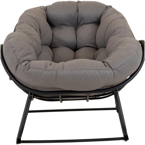 schommelstoel Cozy grijs Lesli Living