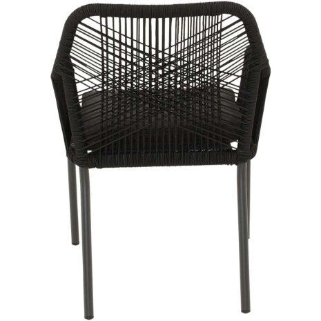 tuinstoel stapelbaar Akita zwart Lesli Living