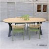 tuintafel HPL aok palasanto met X poot