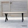tuintafel HPL oak palasanto X poot