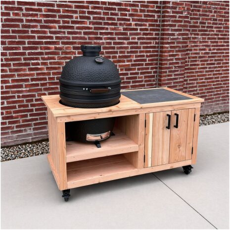 verrijbare Buitenkeuken opbergkast tegel 150 + Bastard Urban Large