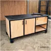 Douglas buitenkeuken 180 cm met HPL zwart en stalen frame