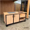 Grote buitenkeuken met kamado en keramisch werkblad BIEB-007