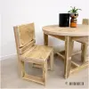 Kindertafel rond Tim met twee kinderstoeltjes Kindertafel rond Tim met twee kinderstoeltjes