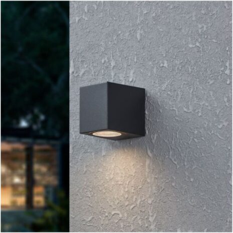 Kleine GU10 wandlamp voor buiten JABAGA