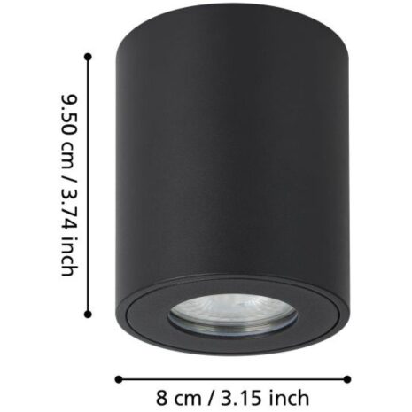 Moderne GU10 plafondlamp voor terras of entree TORRECOLA