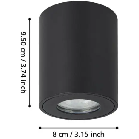 Moderne GU10 plafondlamp voor terras of entree TORRECOLA