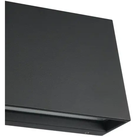 Moderne zwarte buitenlamp IP65 SPONGANO