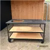 Open buitenkeuken 150 cm met HPL zwart blad