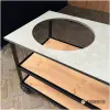 Open buitenkeuken voor de kamado met HPL beige voor tuin en terras Open buitenkeuken voor de kamado met HPL beige voor tuin en terras