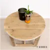 Ronde houten peutertafel Tim met stoelen Ronde houten peutertafel Tim met stoelen