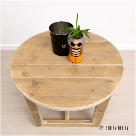 Ronde houten peutertafel Tim met stoelen