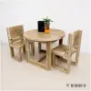 Ronde peutertafel Tim in old look steigerhout Ronde peutertafel Tim in old look steigerhout