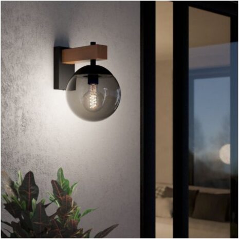 Sfeervolle buitenlamp BUFALATA zwart