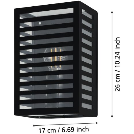Sfeervolle wandlamp voor voordeur of terras ALAMONTE