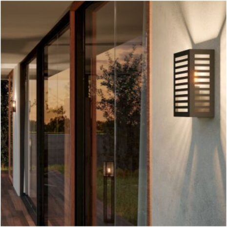 Wandlamp buiten ALAMONTE 3 met glasdesign