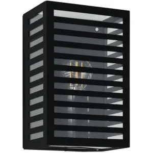 Wandlamp buiten ALAMONTE 3 zwart E27