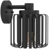 Wandlamp buiten SELINUS zwart E27