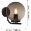 Wandlamp buiten TAVERNA zwart E27