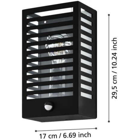 Wandlamp buiten met bewegingssensor ALAMONTE