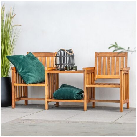 Hardhouten Loveseat Premium