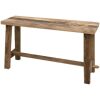 Teakhouten bankje Rustiek 80 cm