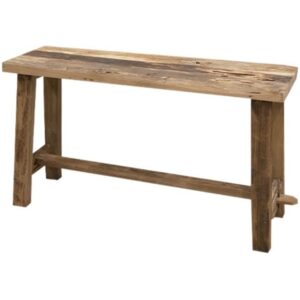 Teakhouten bankje Rustiek 80 cm