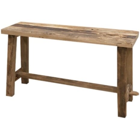Teakhouten bankje Rustiek 80 cm