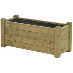 Houten Plantenbak Geïmpregneerd 100 x 40 cm