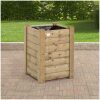 Bloembak 50x50 met achtergrond