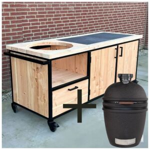 Buitenkeuken douglas en staal goes + bastard urban large