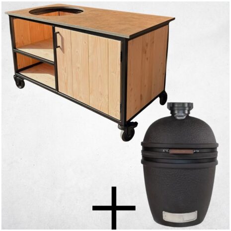 Combi-Deal Buitenkeuken opbergkast 150cm met HPL-blad Koper+ bastard Urban Large