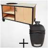Combi Deal Buitenkeuken opbergkast 150cm met HPL blad beige The Bastard Urban Large Solo Kamado Combi-Deal Buitenkeuken opbergkast 150cm met HPL blad beige + The Bastard Urban Large Solo Kamado